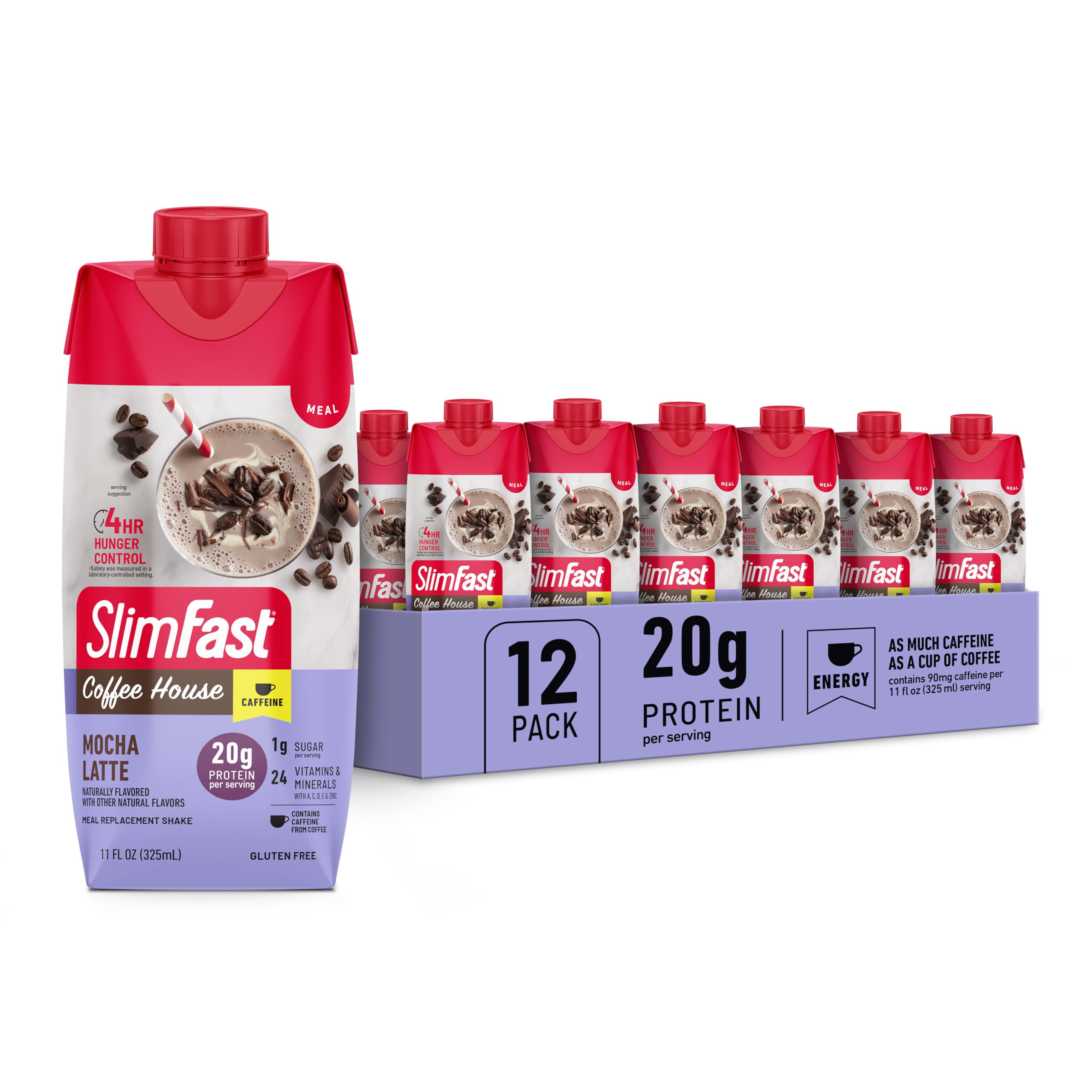 Amazon.com: SlimFast Protein Shake, NEW Mocha Latte- 20g Protein